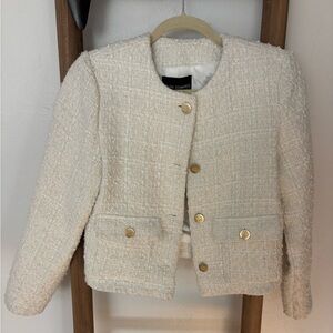 Chic Cream Tweed Jacket